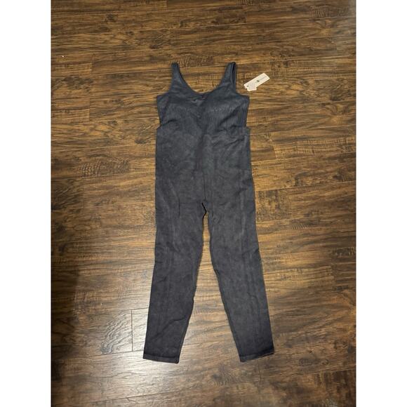HARMONY AND BALANCE Seamless Sculpted Ribbed Knit Bodysuit Jumpsuit XL - Picture 3 of 8